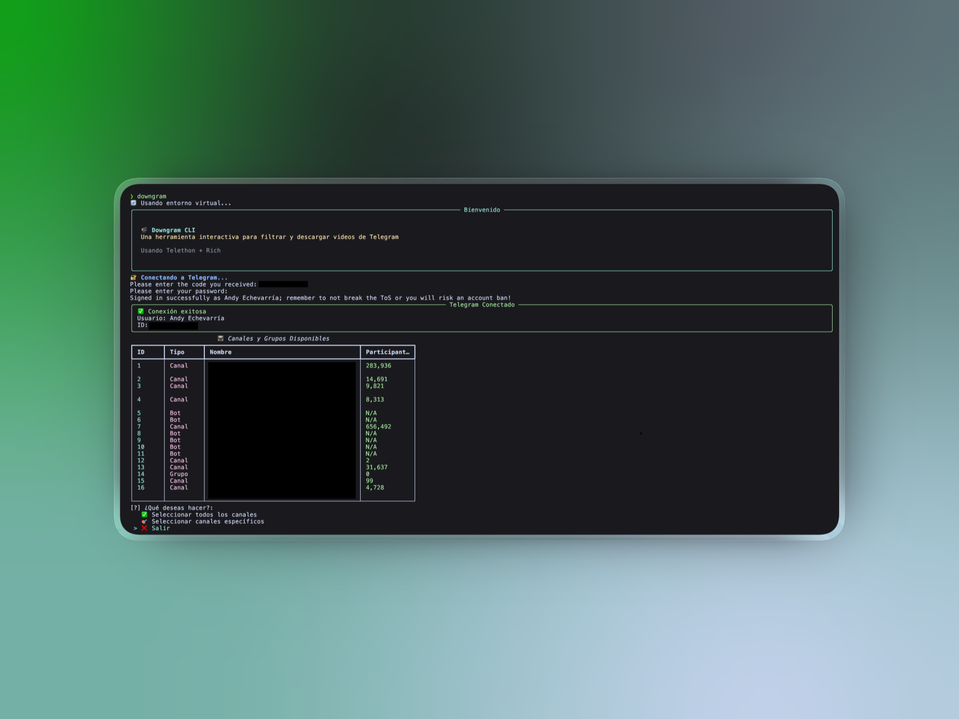 DownGram CLI