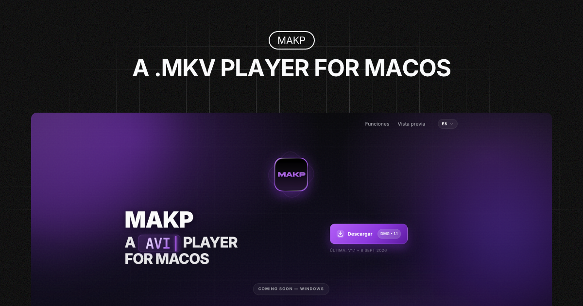 Makp — A MKV player for macOS